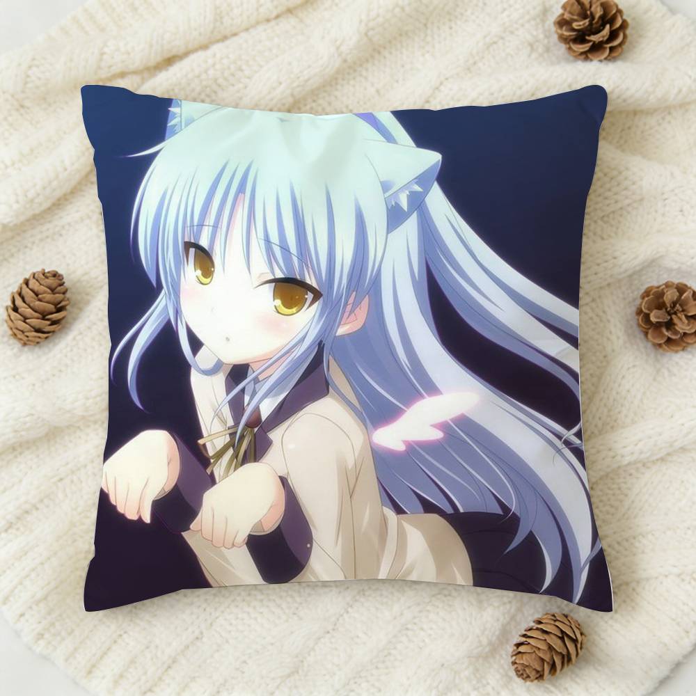Tachibana Kanade Doublesided Printed Square Decorative Cushion Cover for Sofa Living Room Home Decor
