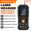50/80M Laser Rangefinder Laser Distance Meter Range Finder Measurable Angle Laser Measure Electronic Ruler Measurement Tool LM01
