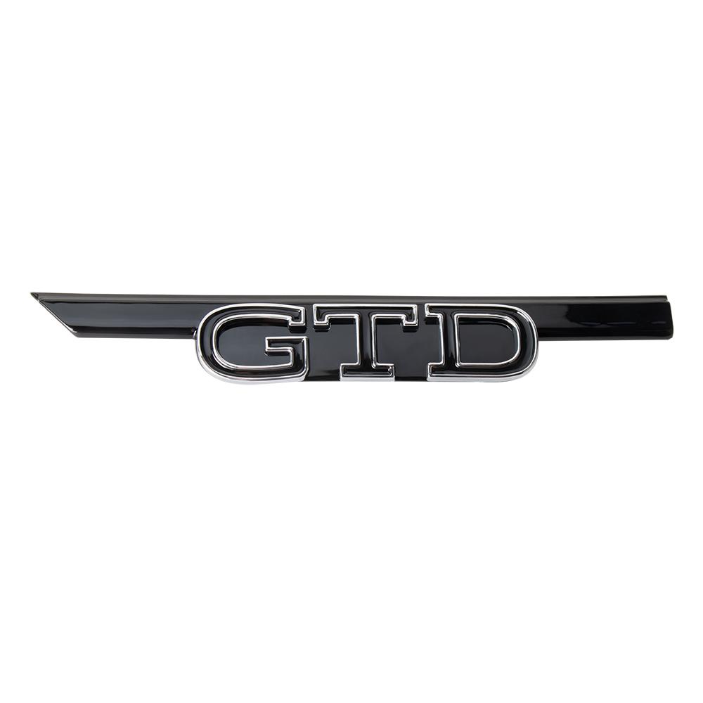 AABIL1 Car GTD GTI Logo Front Grill Emblem Trim Sticker Badge Accessorie For VW Volkswagen GTI Golf8 Polo Passat Mk6 MK7 Tiguan R RLine