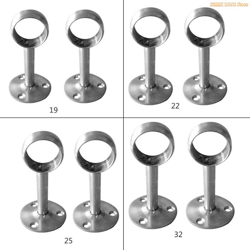 K1AE 2 шт. Домашний подвесной кронштейн для штанги,socket, socket для штанги шкафа, фланцевый держатель штанги