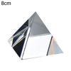 Hot 5/6/7/8cm Clear Glass Faux Crystal Pyramid Prism Crafts Home Office Ornament Decoration Gift