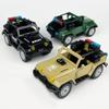 X001 Black Jeep Special Police Army Green Car Off-road Vehicle Children Assemble Small Particle Building Blocks Toys
