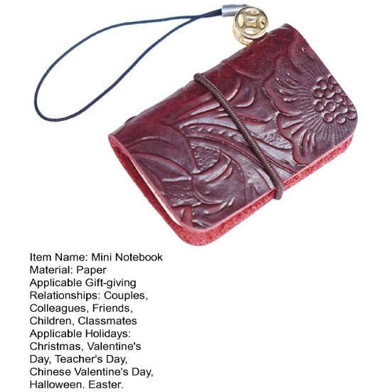 Мини-блокнот из искусственной кожи, винтажный карманный дневник, многофункциональный женский и мужской офицерский художник-архитектор