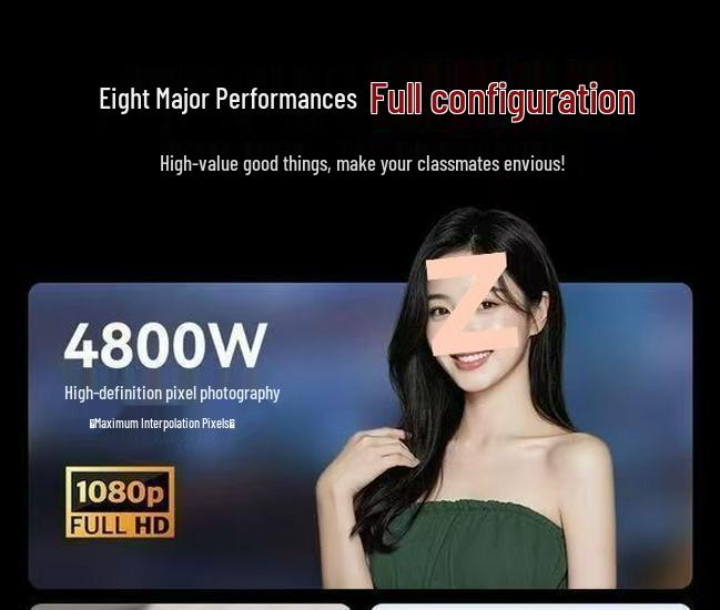 4K Цифровая камера с поворотным экраном для селфи, 9600 Вт HD Высокое качество пикселей