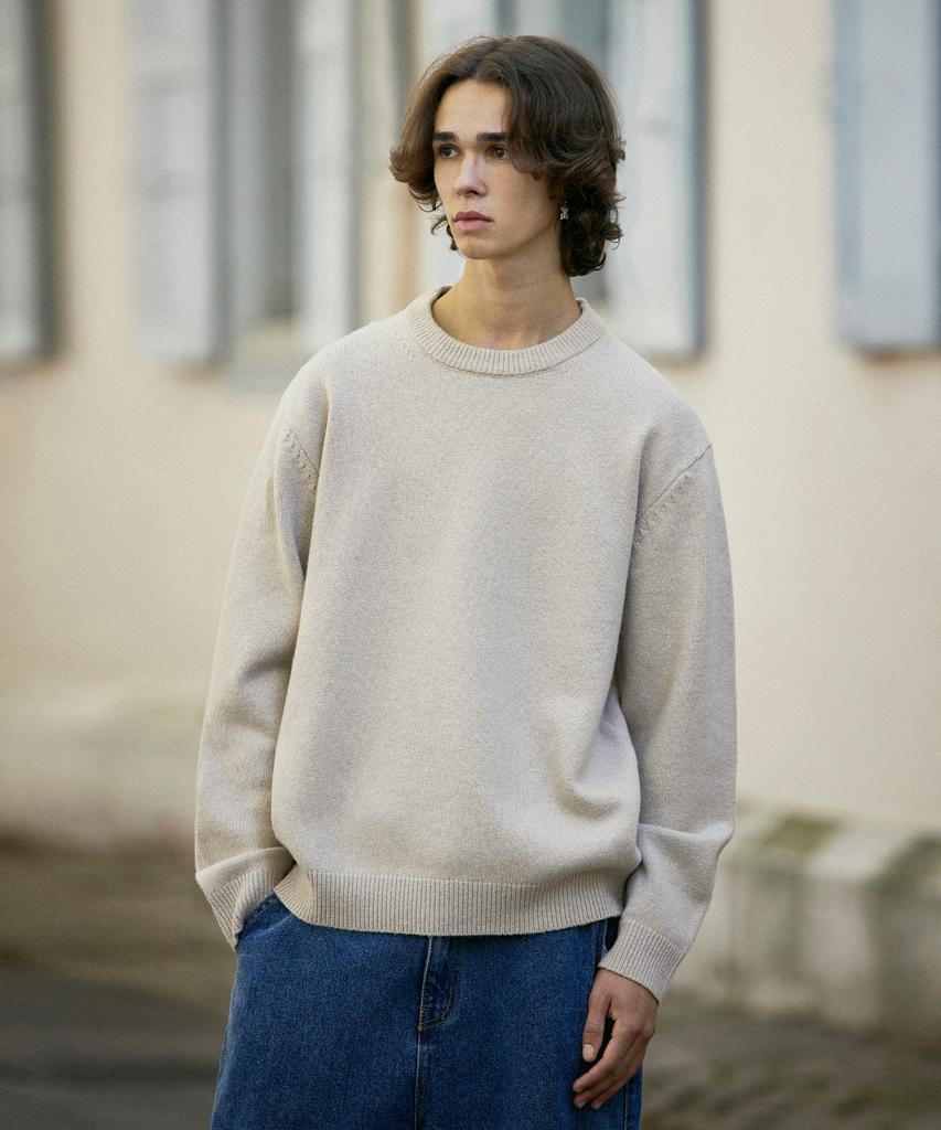 MINIMALPROJECT Soft Basic Oversized Knit Mnt107 [Beige]