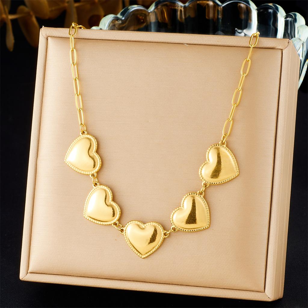 DIEYURO Золотое Минималистичное Сердце из Нержавеющей Стали 316 для Женщин Модный Тренд Украшение для Девочек Подарок на День Святого Валентина Joyas
