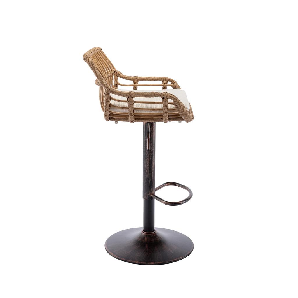 The modern bar stool set consists of two adjustable footstools, suitable for kitchens and dining rooms