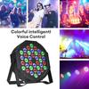 36 LED Stage Flat Par Lighting Effect DJ Disco Party Christmas Bar Club Wedding Show Lights Voice-activated Colorful Light