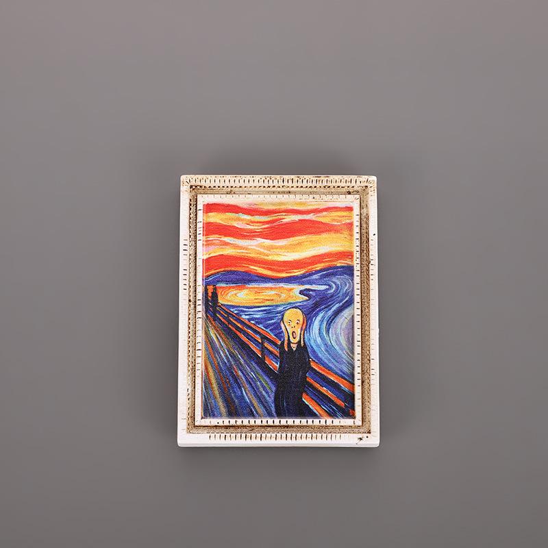 3D Полимерный Магнит на Холодильник: Знаменитая картина Ретро наклейка с персонажем