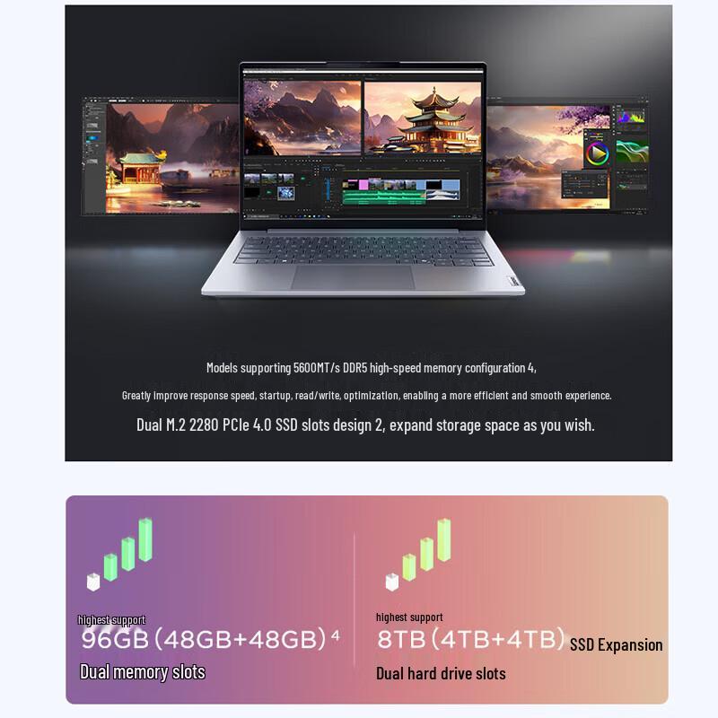Lenovo ThinkBook 14 G9 High-Performance Laptop (CN version)