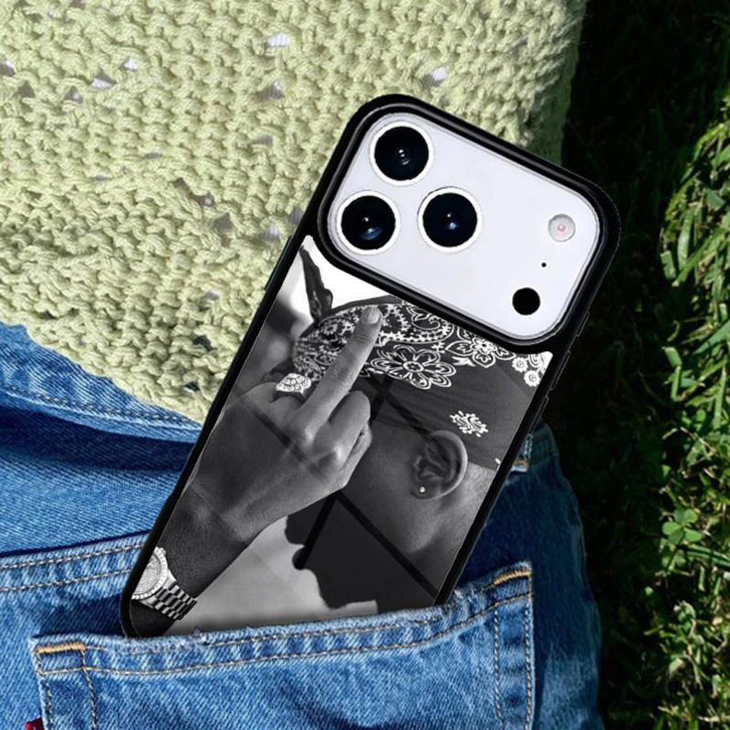 Tupac 2pac Shakur soft Phone Case For iPhone 17 AIR 16 Pro Max 15 14 Pro 11 12 13 Shockproof Silicone Cover