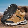 Мужская обувь большого размера, зимняя, водонепроницаемая и нескользящая, с высоким голенищем, для занятий спортом на открытом воздухе, походов, скалолазания, походов по бездорожью