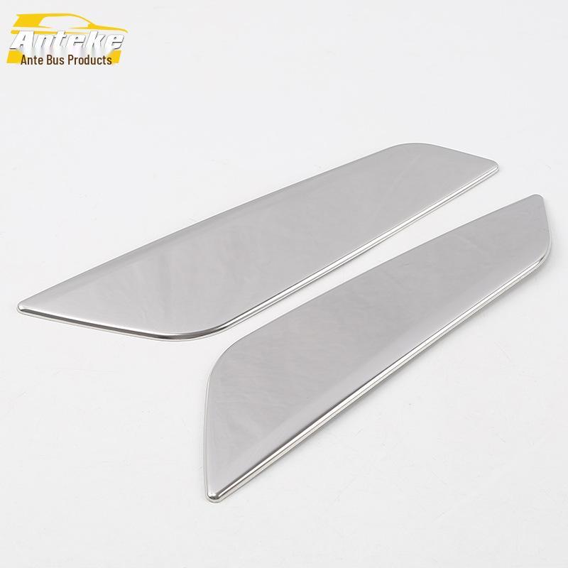 Compatible 17+ 5 Series Front Fender Sticker Sequin & Door Stainless Steel Fender Car Accessories.
