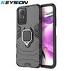 KEYSION Противоударный защитный чехол для Redmi Note 12S 12 Pro 4G, силиконовый + чехол-подставка для телефона с кольцом из поликарбоната для Xiaomi Redmi Note 12 Pro + 5G