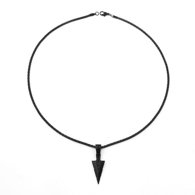 3 цвета мужские персонализированные дизайн стрелы кулон длинная цепочка ожерелья Forzen ювелирные изделия