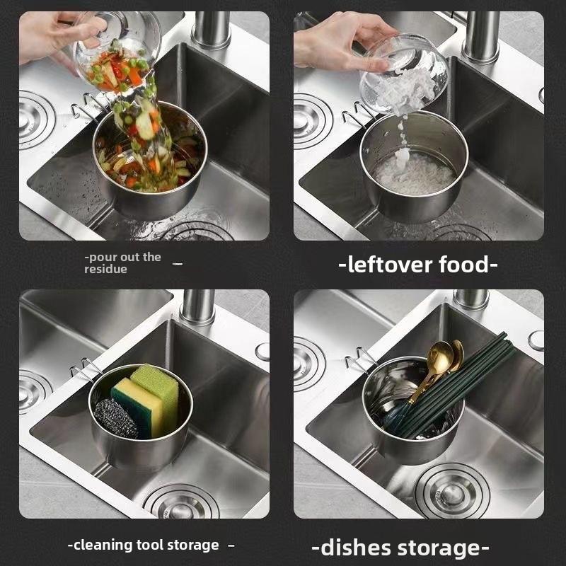 Kitchen Hanging Type Multifunctional Sink Filter Basket for Draining and Washing Vegetables