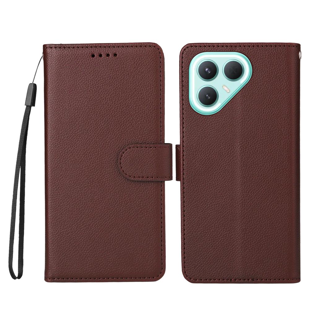 For TECNO Pova 7 Pro 5G Case RFID Blocking 3 Card Slots PU Leather Phone Cover with Wrist Strap