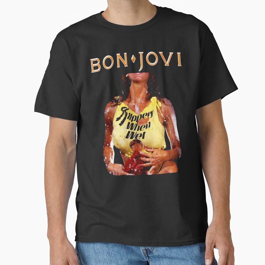 Bon Jovi Slippery When Wet Girl Classic T-Shirt