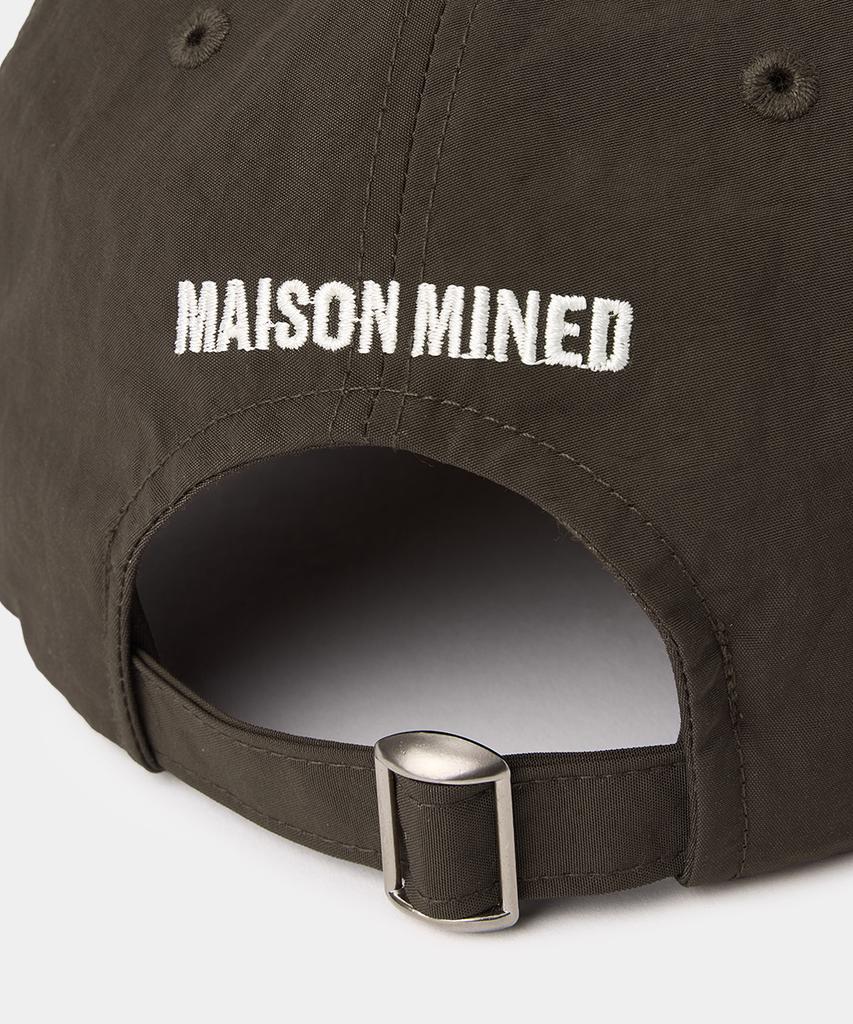 MAISON MINED Коричневая кепка-тракер из нейлона