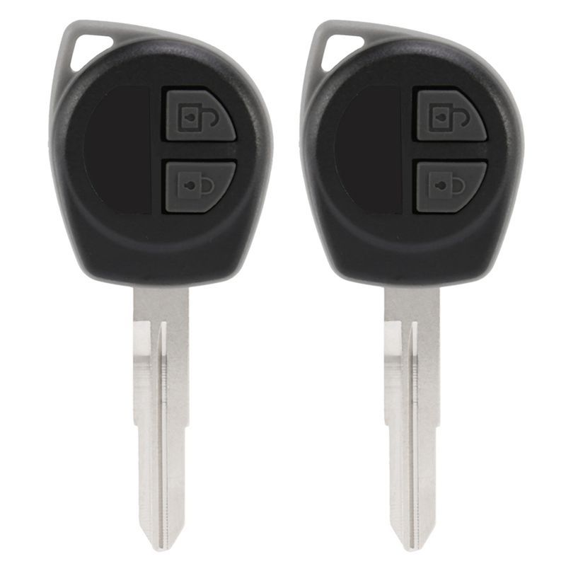 2X 2-Button Uncut Remote Key FOB Case For IGNIS ALTO SX4 VAUXHALL AGILA Black