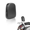 Motorcycle Backrest Cushion Pad, Round Sissy Bar Pad, Universal Fit, Black (Type B)