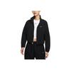 Nike Solid Color Zip Collar Short Sleeve Jacket Women Jackets Black HJ1000-010