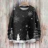 Christmas Sweatshirts For Women Knit Sweater Cute Shirt Fall Crewneck Pullover Tops