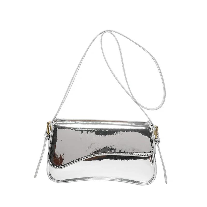 Горячая продажа ТПУ молния однотонная универсальная сумка через плечо легкая роскошная эстетичная сумка через плечо мягкая простая модная сумка