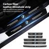 PEXW2 Car Door Sill Anti Collision Protect Strip Carbon Fiber Sticker For BMW M Performance Alpina M3 M5 M6 X1 X3 X4 X5 G20