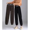Autumn Winter Woman Korean Thicken Warm Solid Sweatpants Female Baggy Vintage Leisure Jogging Sports Pants Harajuku Streetwear