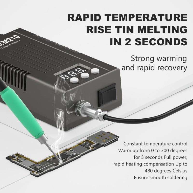M210 Прецизионная Портативная Сварочная Станция Маленькая Умная Паяльная Станция Мобильный Телефон PCB IC Ремонт Сварочные Инструменты