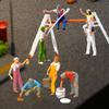 Miniature Figures Model Painter Diorama Figure Collectibles Mini Tiny People Figurine for Micro