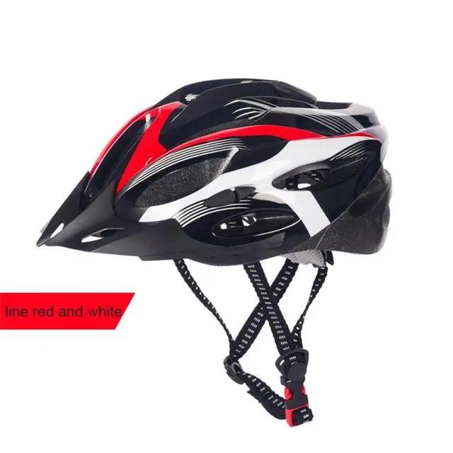 Carbon Fiber Texture Helmet Adult MTB Mountain Bike Cycling Equipment Safety Bicycle Motorcycle Hat Caps Female Male EPS Foam