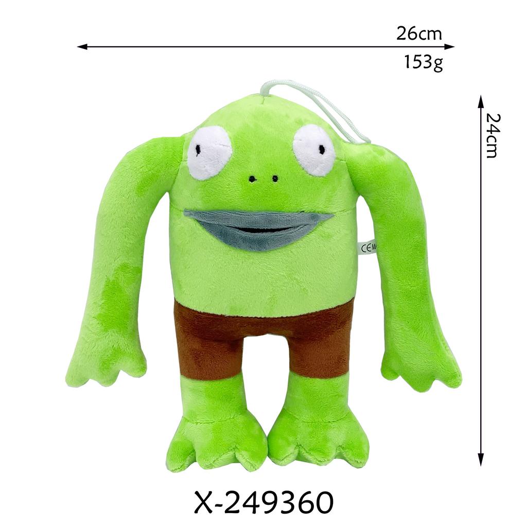 New Smiling Friends Series Plush Toy Gift Mr. Frog Doll