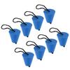 8Pcs Set Kayak Scupper Plug Silicone Drain Hole Bung Stopper with Lanyard for CanoeBlue