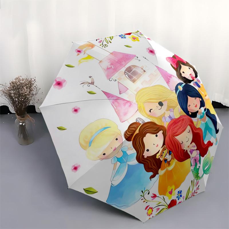 1pc Princess Castle Themed High-quality Umbrella,Automatic Opening and Closing Umbrella,Multi-functional Umbrella G0811239