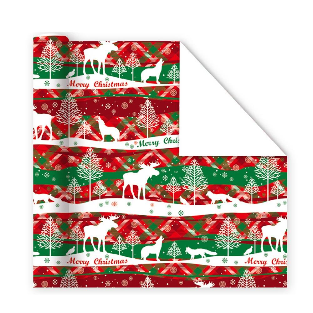 Roll Christmas Packaging Paper 2025 DIY Craft Paper Happy New Year Gift Wrapping Paper