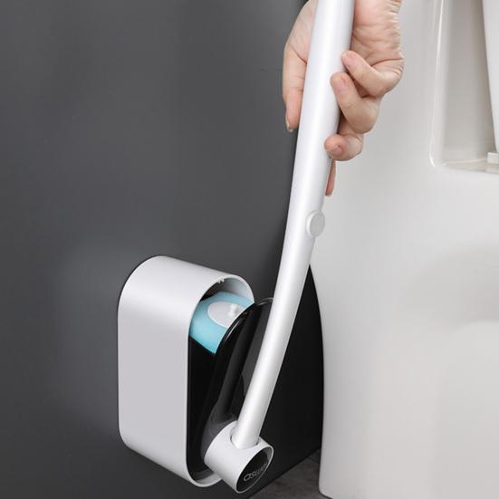 GI-Одноразовая щетка для унитаза, бытовая щетка для мытья туалета, щетка для чистки унитаза