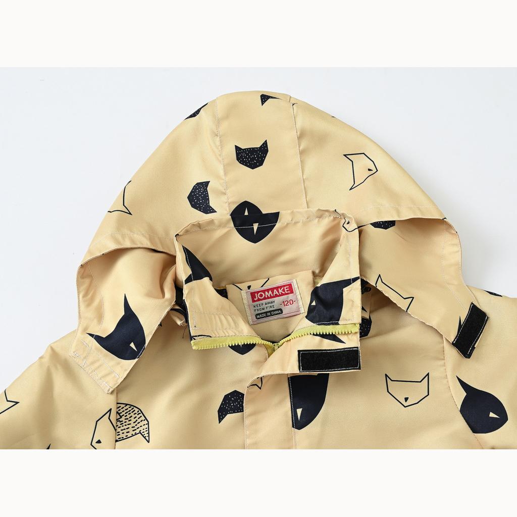 Осенняя детская куртка-ветровка с капюшоном и милым принтом для мальчиков, детская куртка для спешки, красивая куртка для мальчиков