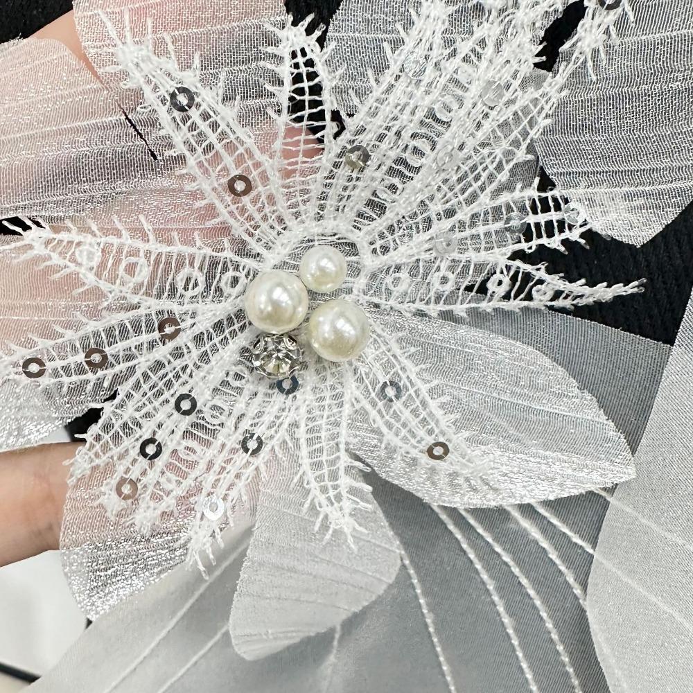 DIY Dress Cloth Pin Multi-layer Applique Decorative New Organza Flower Patch Corsage Accessory