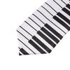 Gifts Classic Fancy Dress for Men Black & White Skinny Tie Music Tie Piano Keyboard Necktie