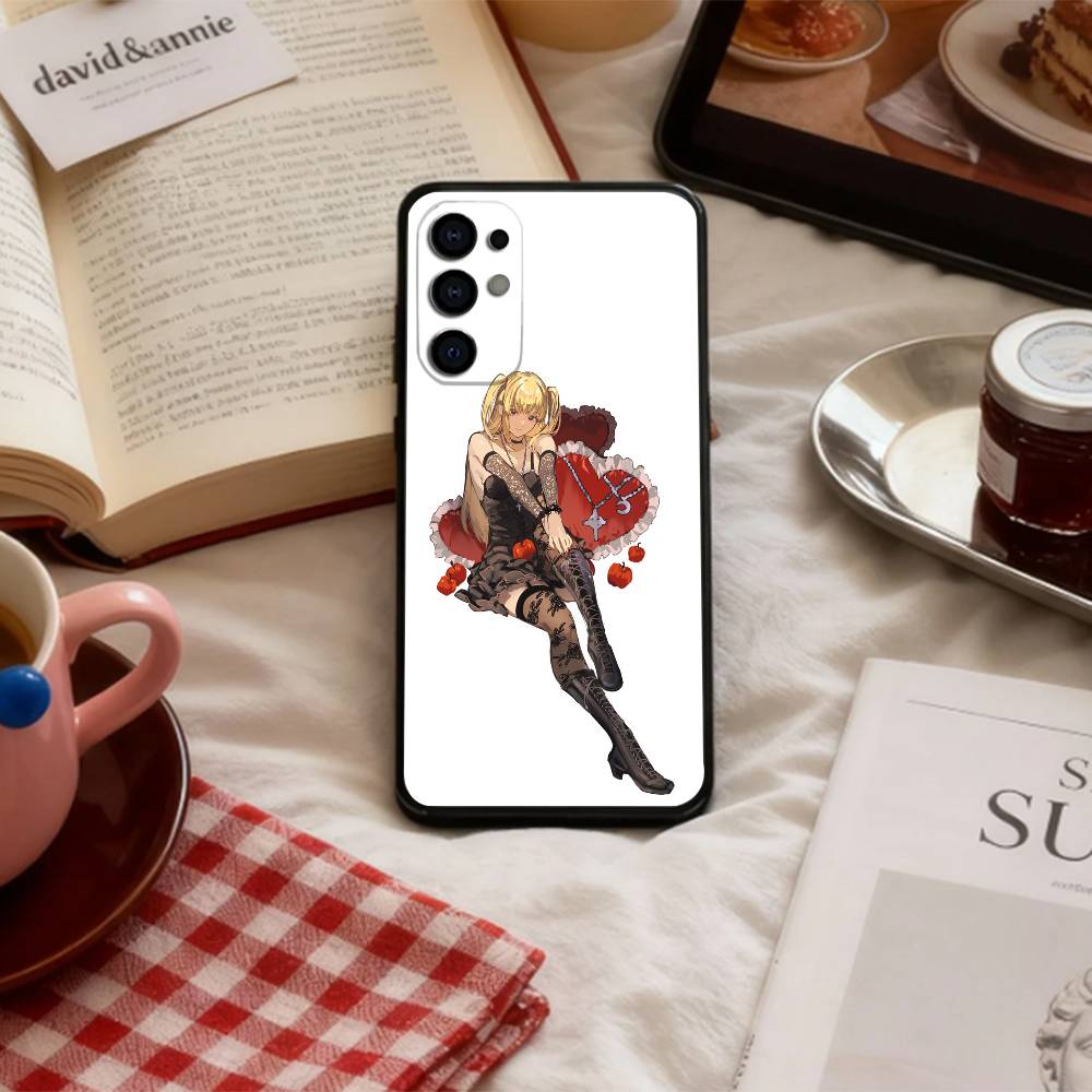 Миса аниме D-Death N-Note Чехол для телефона для Samsung S 25,24,23,22,30,21,10,9,Ultra,Plus,Lite,FE,4,5 G Мягкий черный чехол