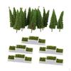 55 шт. 1:100 клумб с цветами, растениями и деревьями для парковки, декора диорамы железной дороги