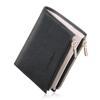 Bifold Genuine Soft Holds 7 Skimming Coin Purse Folding Double Wallet Made by Top Wallet Gray [VISOUL] Wallet, Leather, Compact, Leather, Cards,
