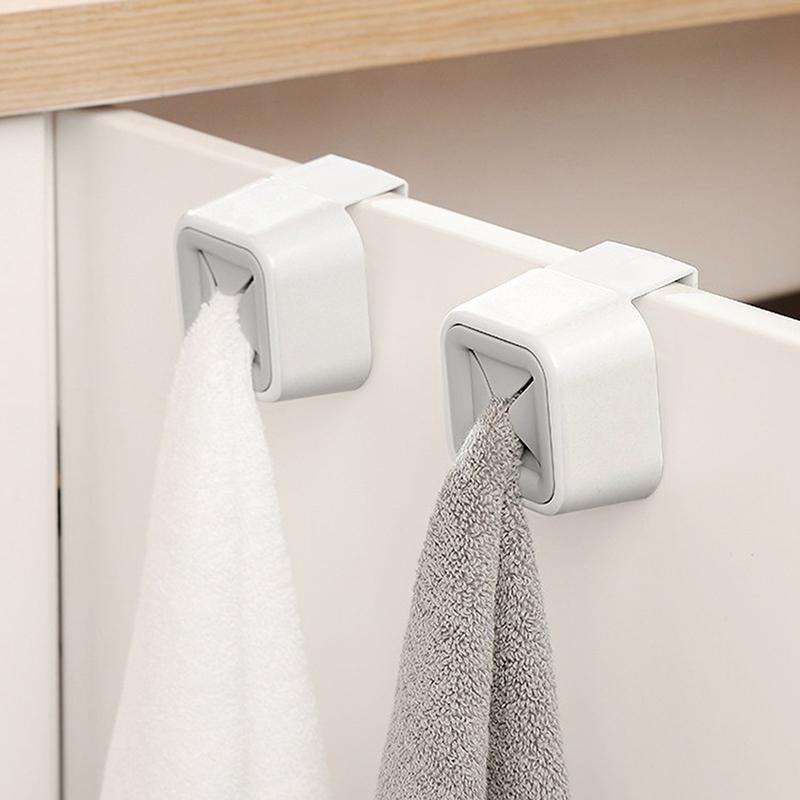 2 шт. Самоклеящийся держатель для полотенец, органайзер для ванной комнаты, стойка для хранения полотенец, зажим для мочалок, аксессуары для ванной комнаты, аксессуары для кухни