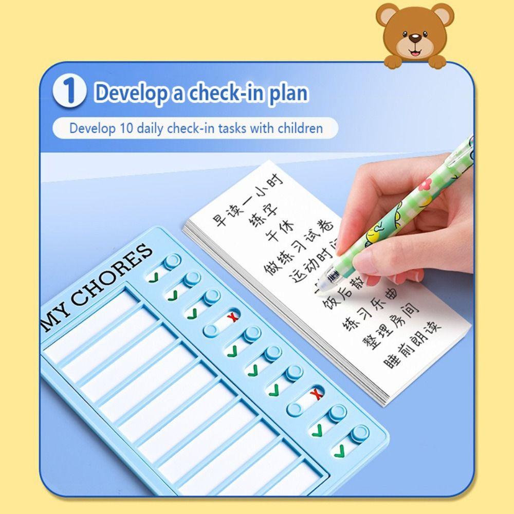 Reusable My Chores Checklist Detachable Chores Chart Multi Purpose Daily Planner Memo