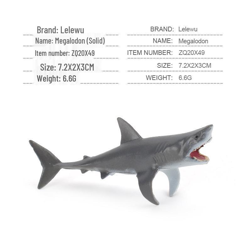 Children's Marine Animal Model Set: Mini Whale, Shark, Dolphin, Turtle, Sea Lion