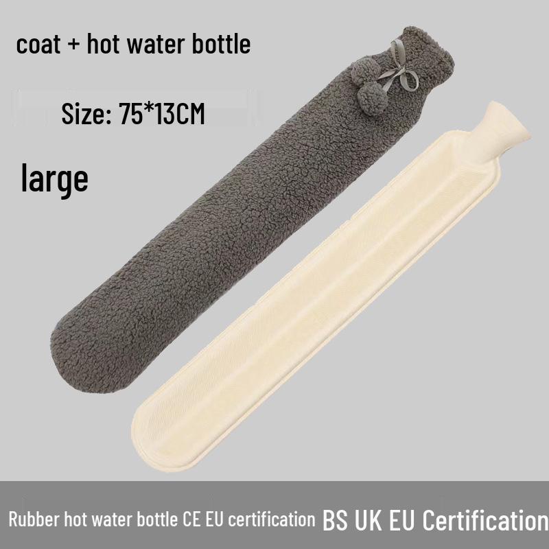 Explosion-Proof Hot Water Bottle: Rubber Design for Stomach and Feet, Long-Lasting Warmth