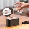 New Mini Aromatherapy Machine Home Desktop Diffuser Ultrasonic Flame Humidifier Atomizer Wood Grain Flame Aromatherapy Machine