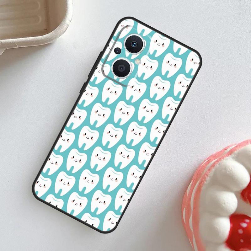 Стоматологические определения Чехол для зубов для OPPO Reno 10 Pro 11F 4Z 5Z 8T 4 5 6 7 8 Lite OPPO Find X2 X3 Neo X5 X6 Pro Чехол